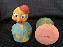 Vintage veggie man candy container