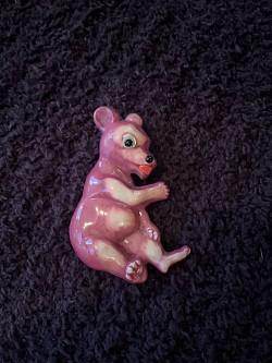 googly eye bear brooch
