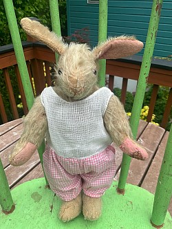 jointed mohair bunny