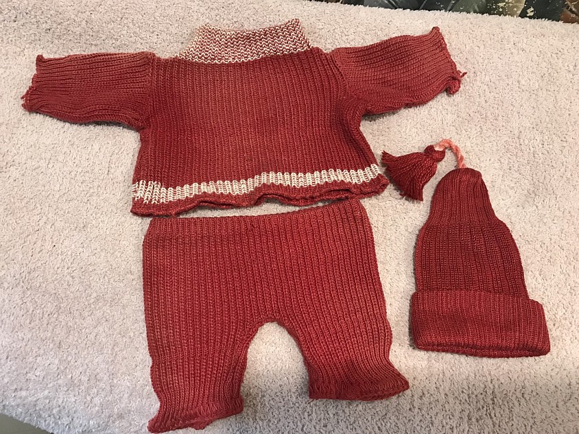 Circa 1907 ultra rare 3 piece red sweater set $395 postage paid within the  US International buyers please contact me for shipping cost