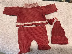 Circa 1907 red sweater set