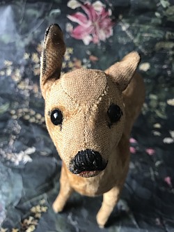 Steiff fawn with ff button