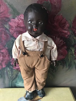 13” whistling Rufus black doll  $75.00 please inquire for info